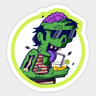 Zombie Selfie Sticker